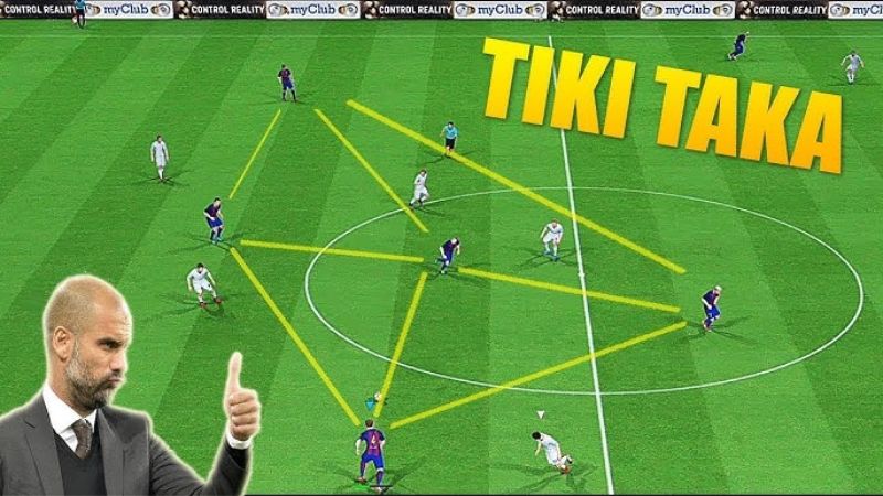 Đặc trưng của lối chơi Tiki Taka là gì trong bóng đá