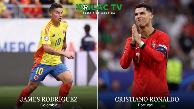 James Rodriguez và Cristiano Ronaldo từ đồng đội thành đối thủ tại World Cup 2026